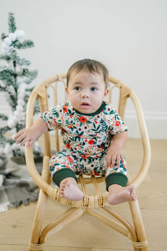 Holiday Floral Pajamas